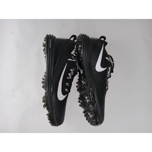 Nike Mens Lunarlon Lunar Command 2 Black White Golf Shoes Cleats Size 7.5 W main image 9